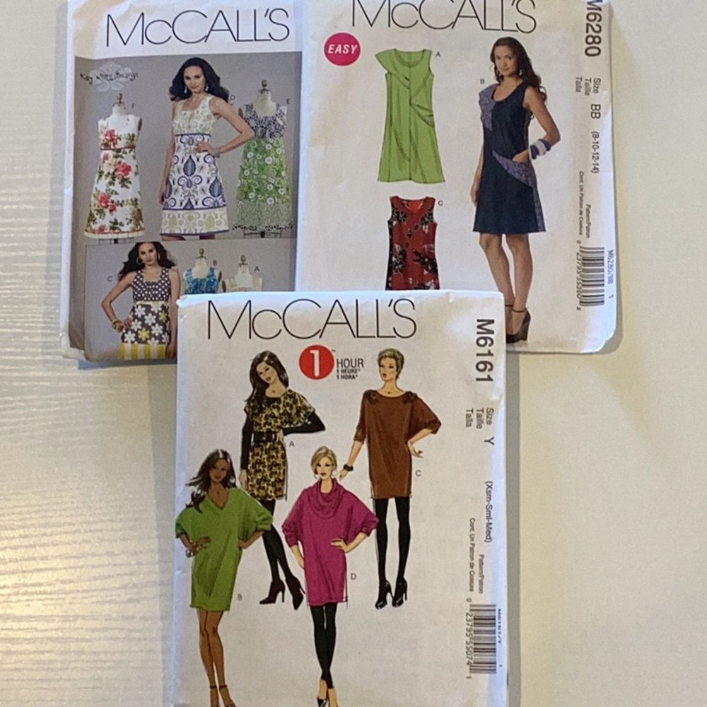 THREE McCall's Sewing Patterns